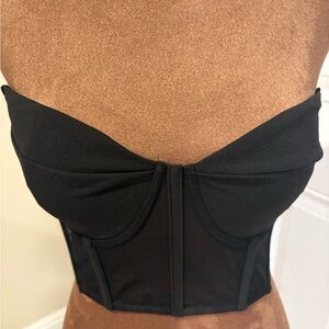 Express Black Strapless Bandeau